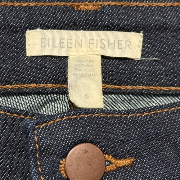 Eileen Fisher Women's Organic Cotton Demin Jeans Size 6 - Picture 3 of 6